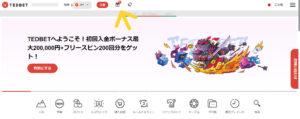 テッドベットリベート受け取り1